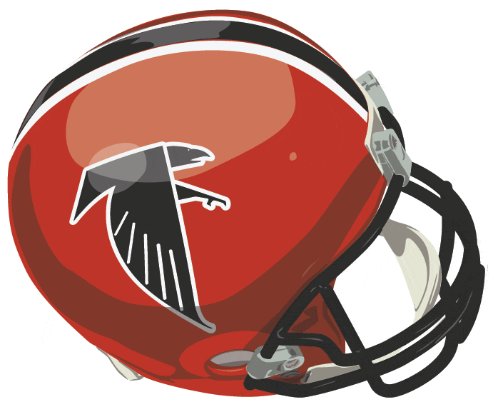 Atlanta Falcons 1984-1989 Helmet logo iron on transfers for fabric